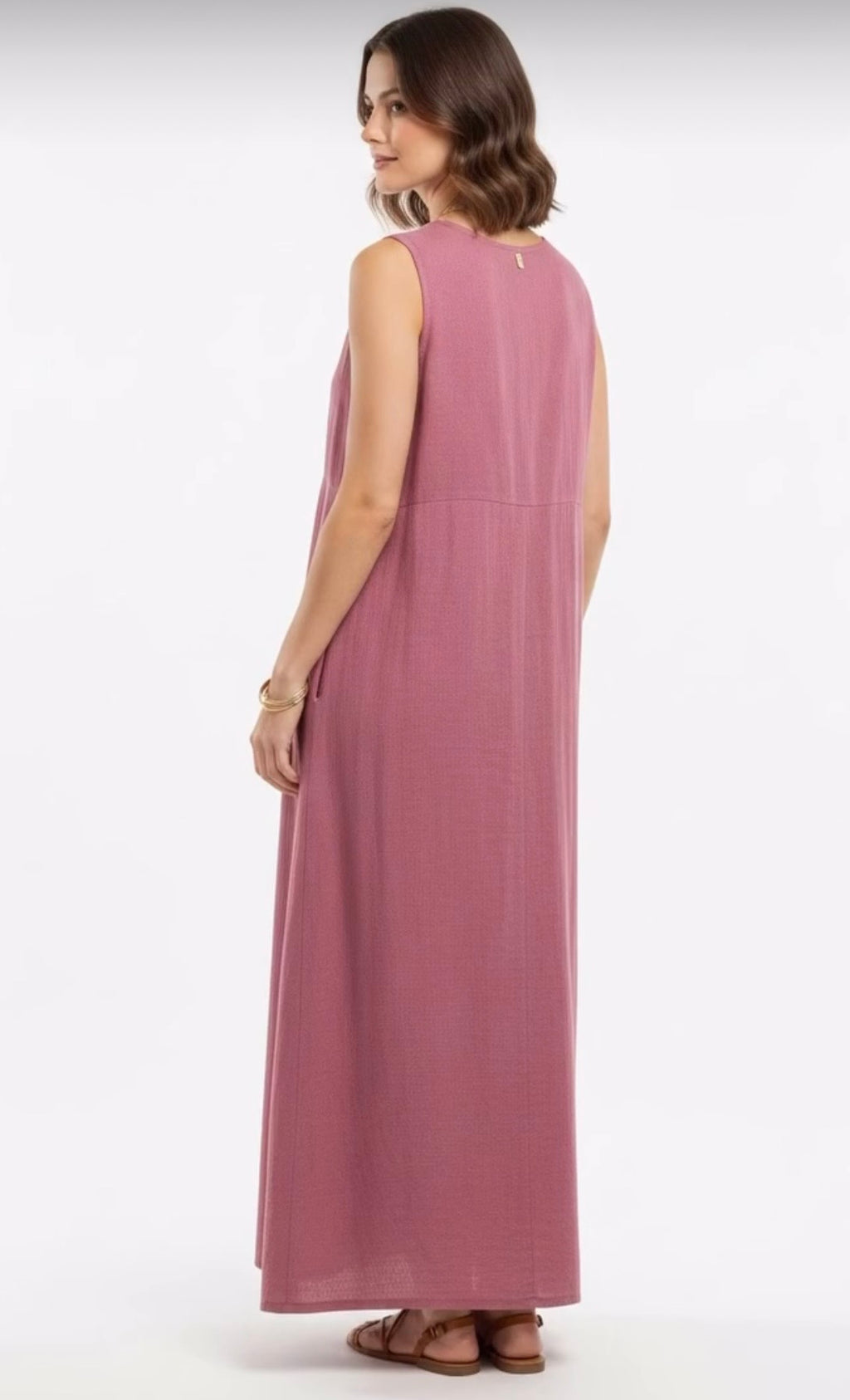 Pink Linen Dress