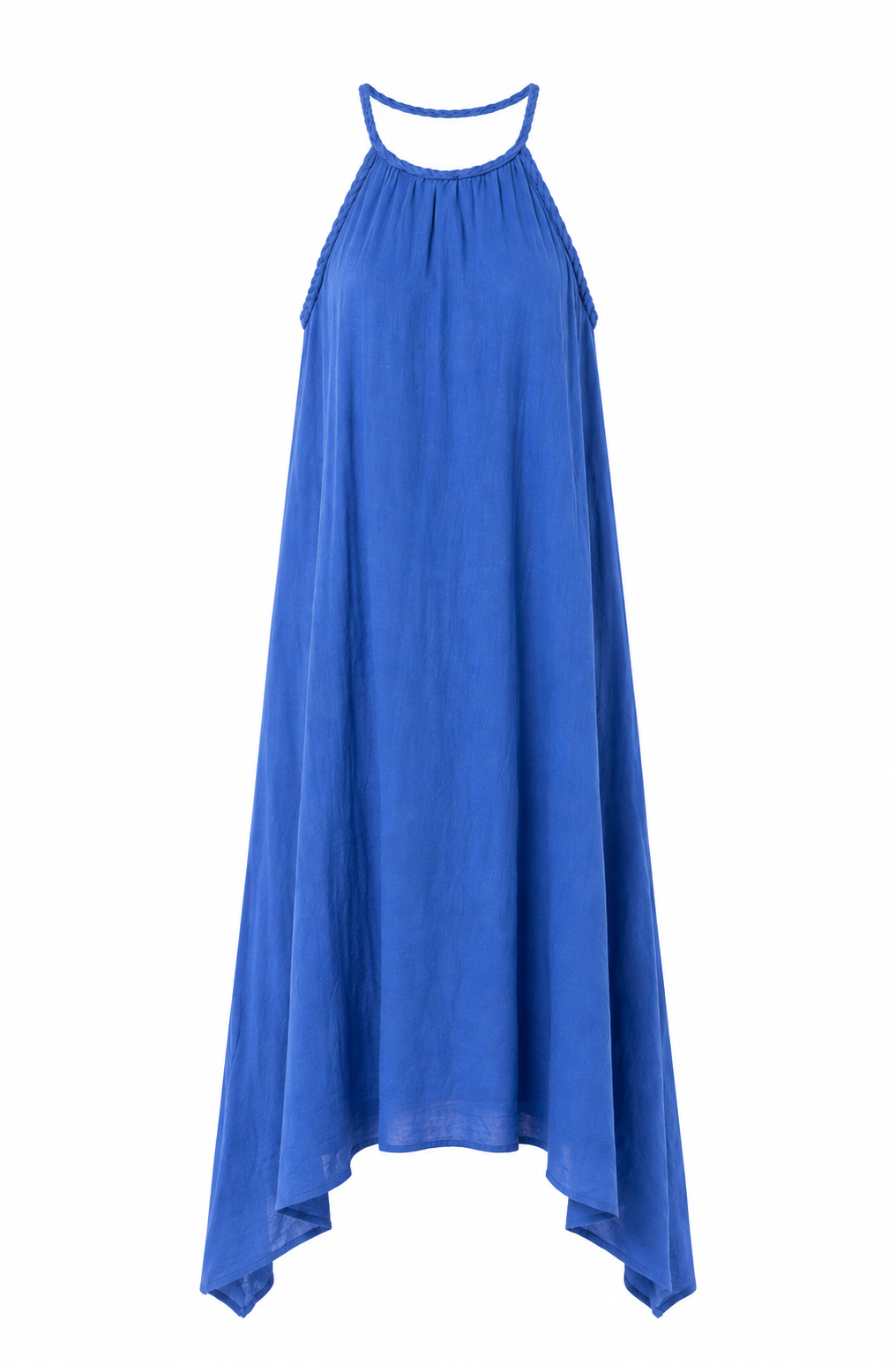Blue Linen Dress
